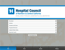 Tablet Screenshot of hospitalcouncil.org